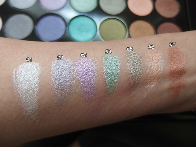 color swatches 1 row